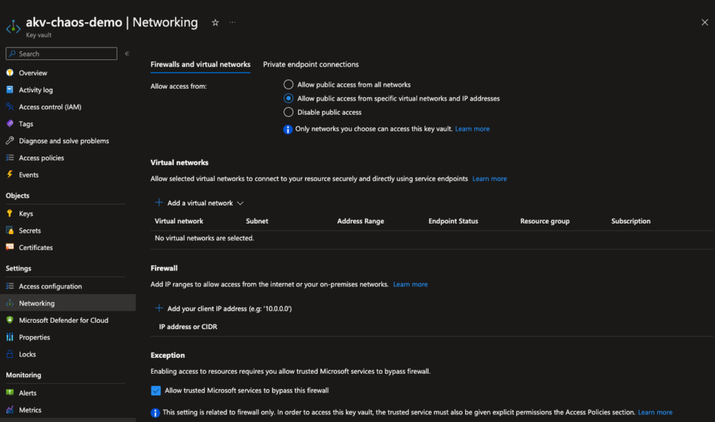 How to get started with Azure Chaos Studio 6 Get started with Azure Chaos Studio - Azure Key Vault firewall