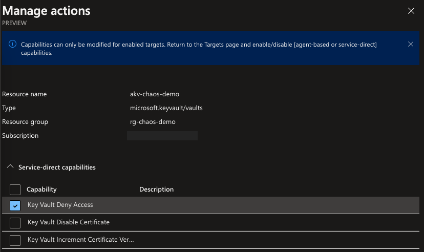 How to get started with Azure Chaos Studio 3 Get started with Azure Chaos Studio - manage action capabilities