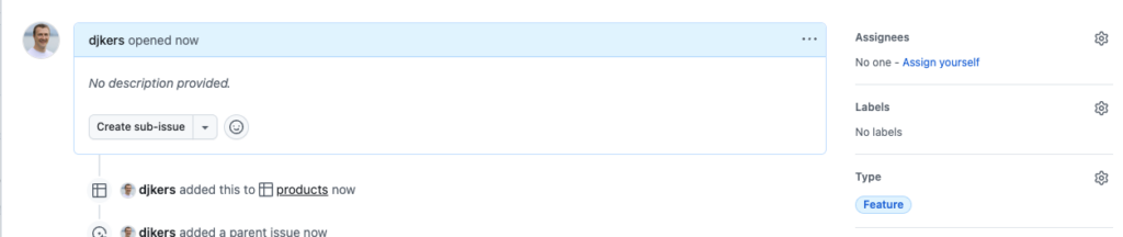 GitHub: Neue Features fürs Projektmanagement unter der Lupe 7 Screenshot 2025 03 14 at 08.20.15 1024x216 1
