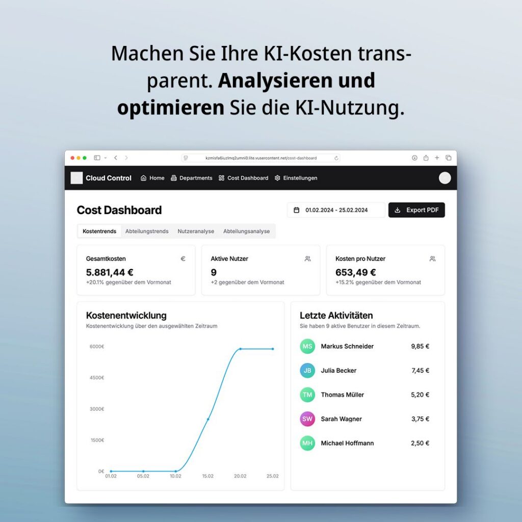 white duck News Oktober 2025 6 token control screenshot 1
